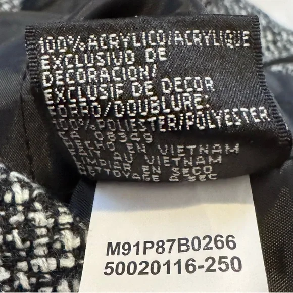 Nine West Tweed Black and White Skirt Suit 4P 4 Petite - Picture 5 of 12